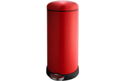 Addis 30 Litre Retro Cushion Close Bin - Red.